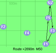 Route >2890m  M50